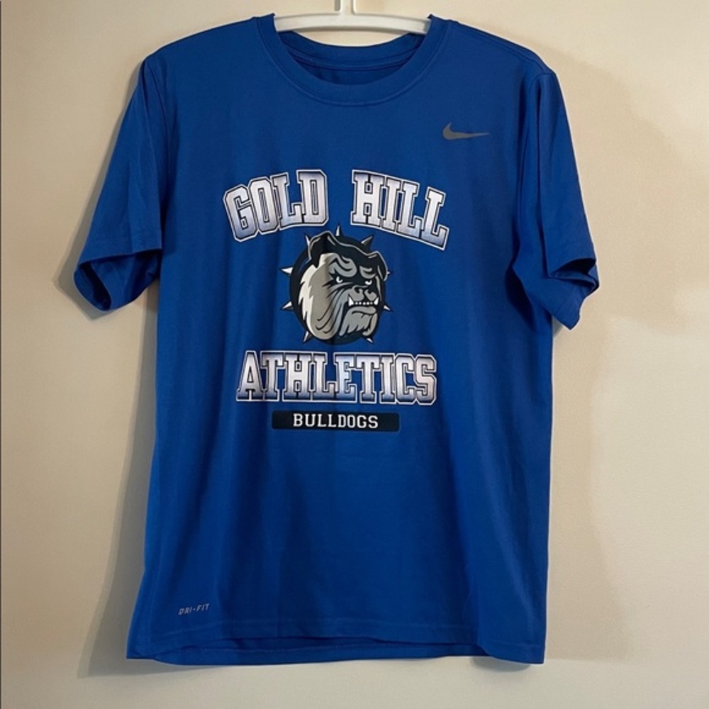 Nike Blue Gold Hill Athletics Bulldogs Graphic Tee